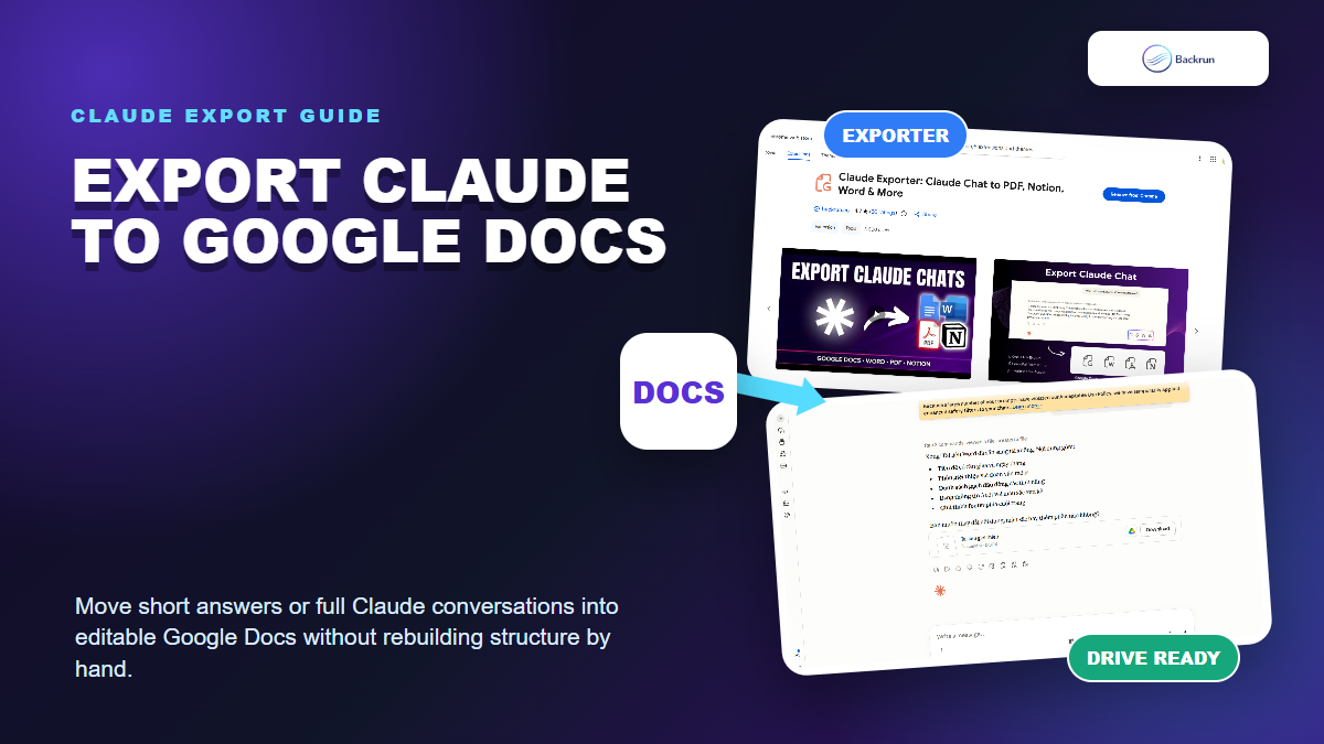 How to Export Claude to Google Docs Without Rebuilding the Formatting