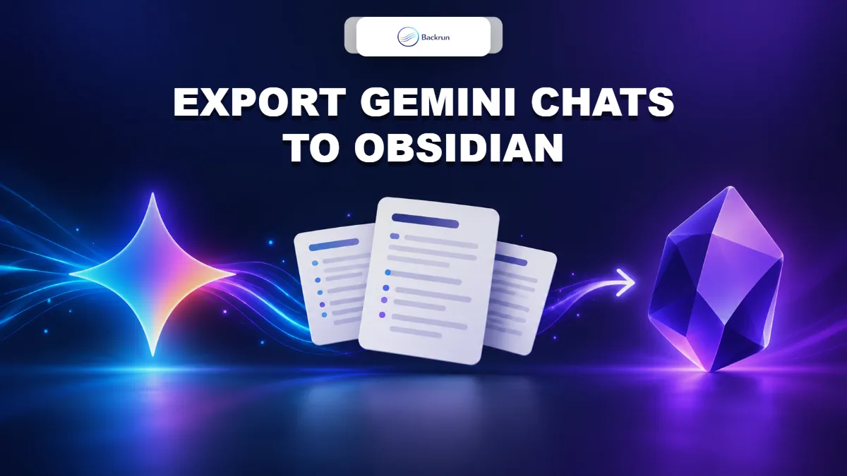 How to Export Gemini Chats to Obsidian as Clean Markdown Notes