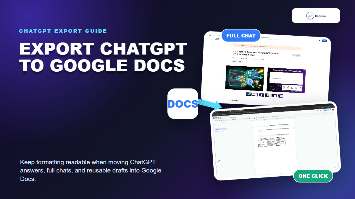You Can Export ChatGPT to Google Docs Without Breaking Formatting
