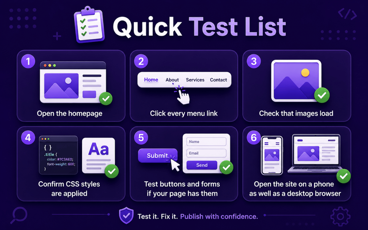 how to publish a website with html