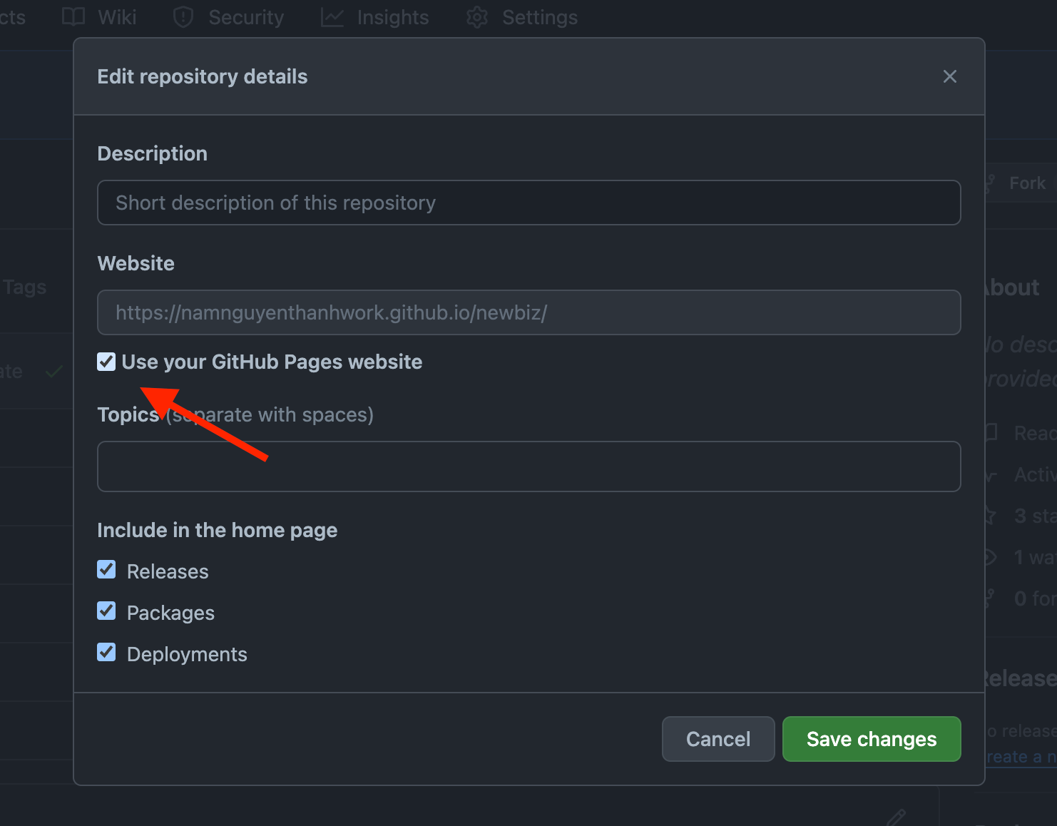 How to Deploy GitHub Pages