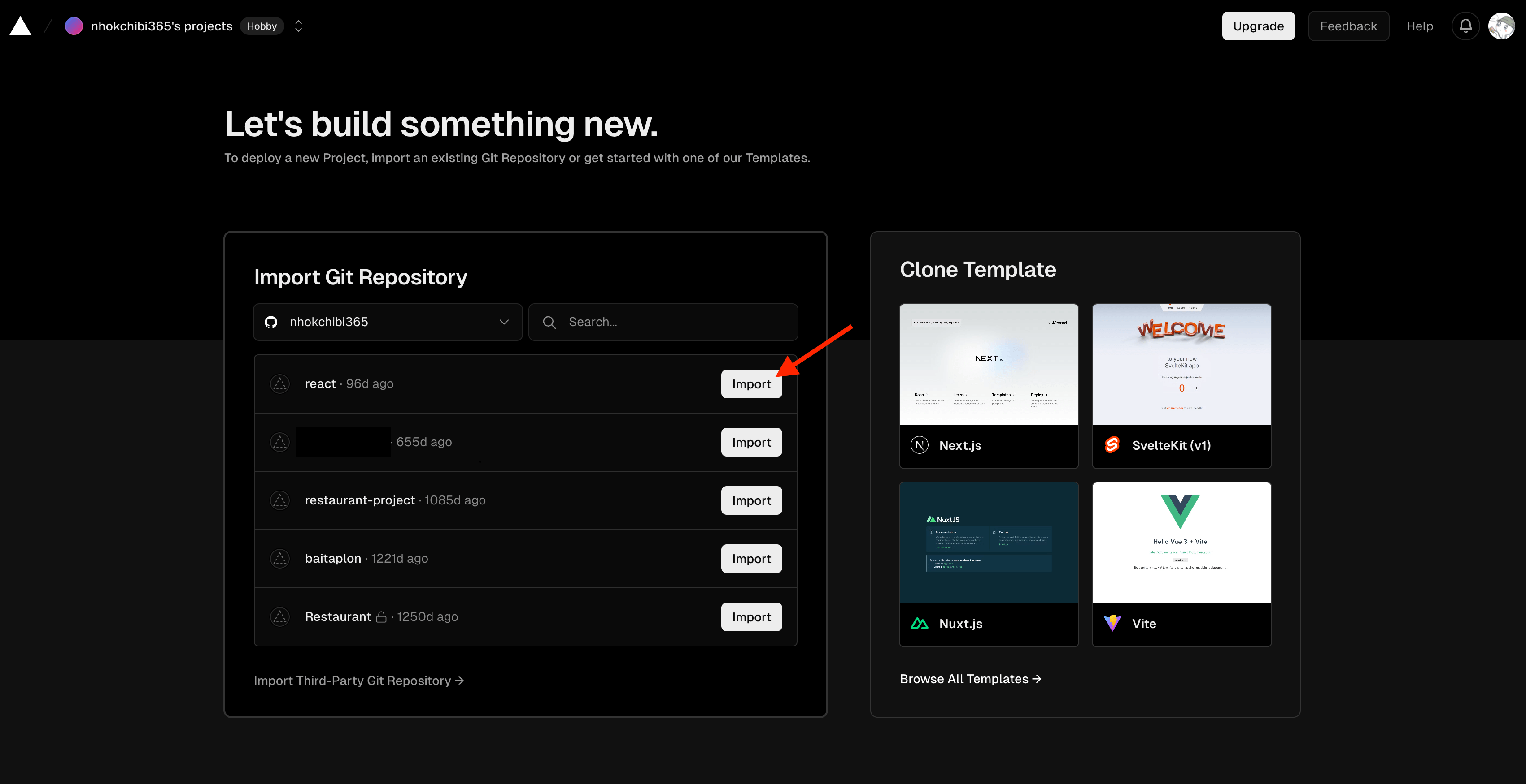 How to deploy a Website on Vercel