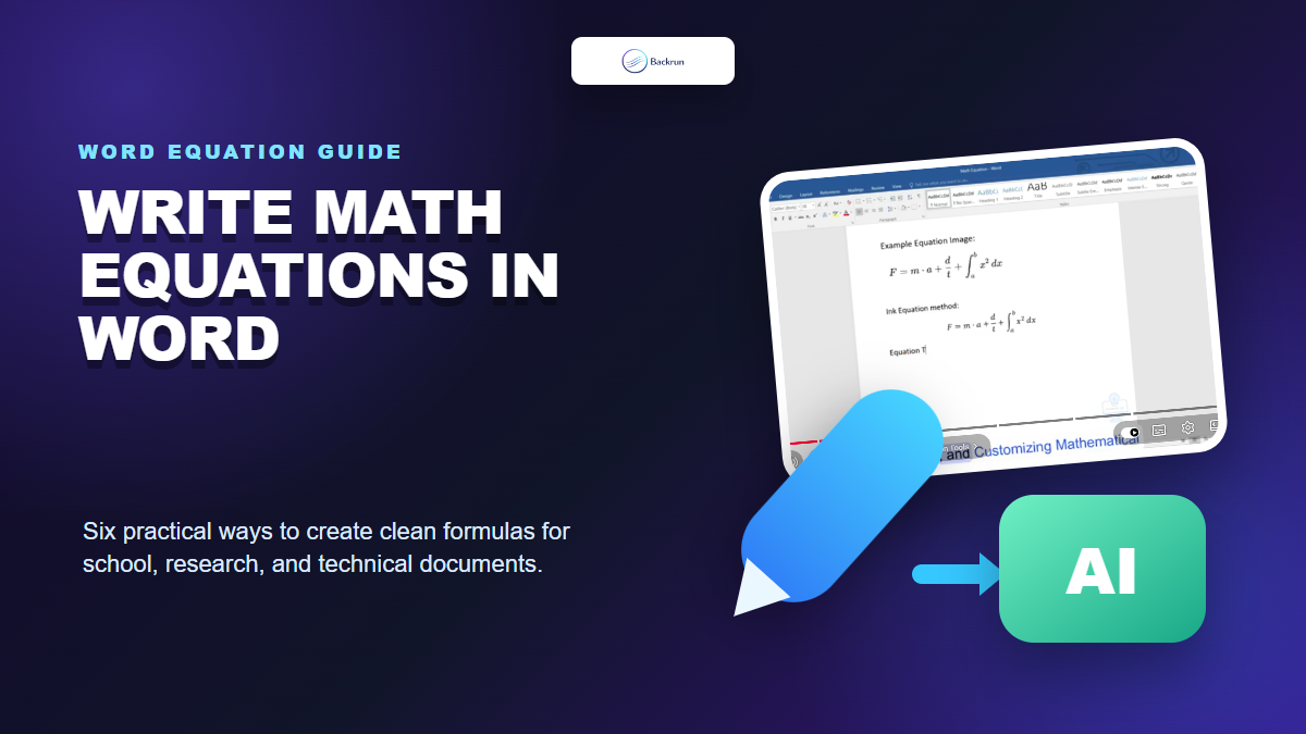 How to Write Math Equations in Word: 6 Reliable Methods