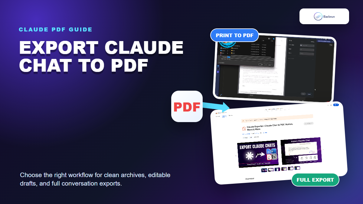How to Export Claude Chat to PDF: 4 Reliable Ways