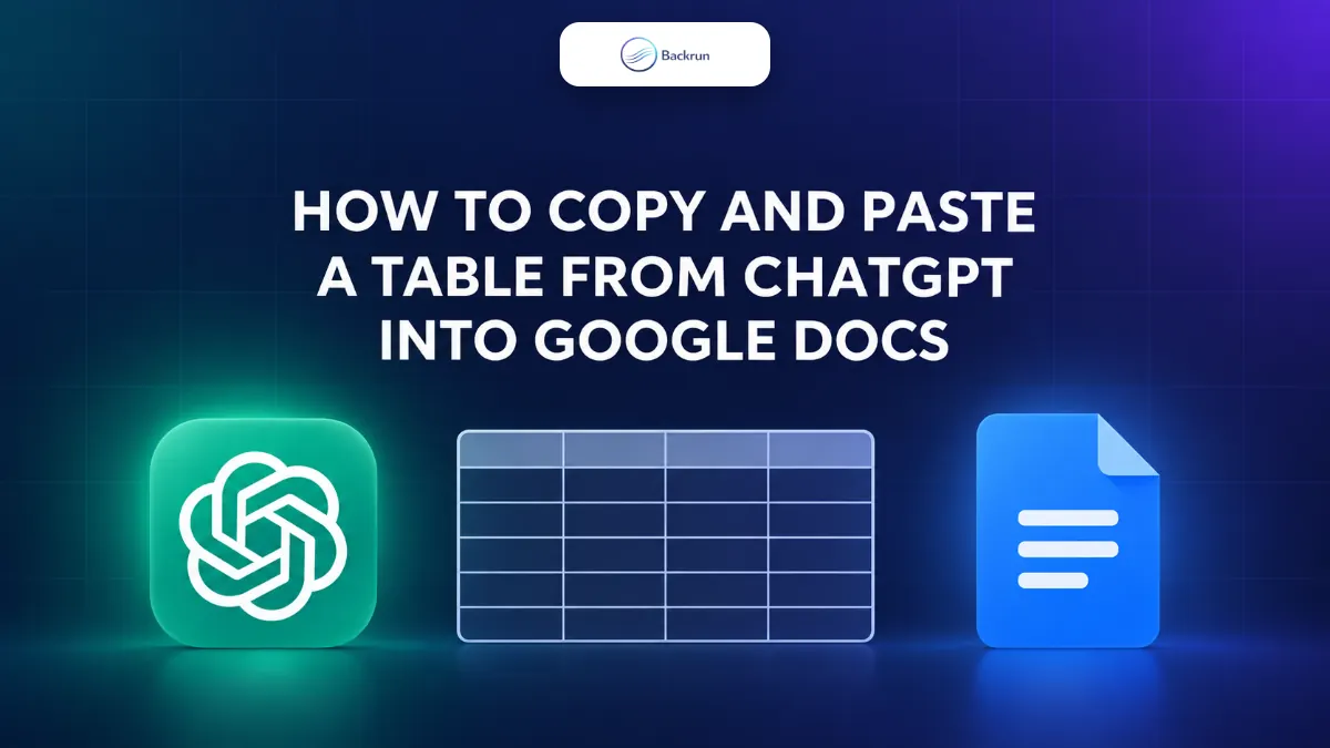 How to Copy and Paste a Table From ChatGPT Into Google Docs (2026)
