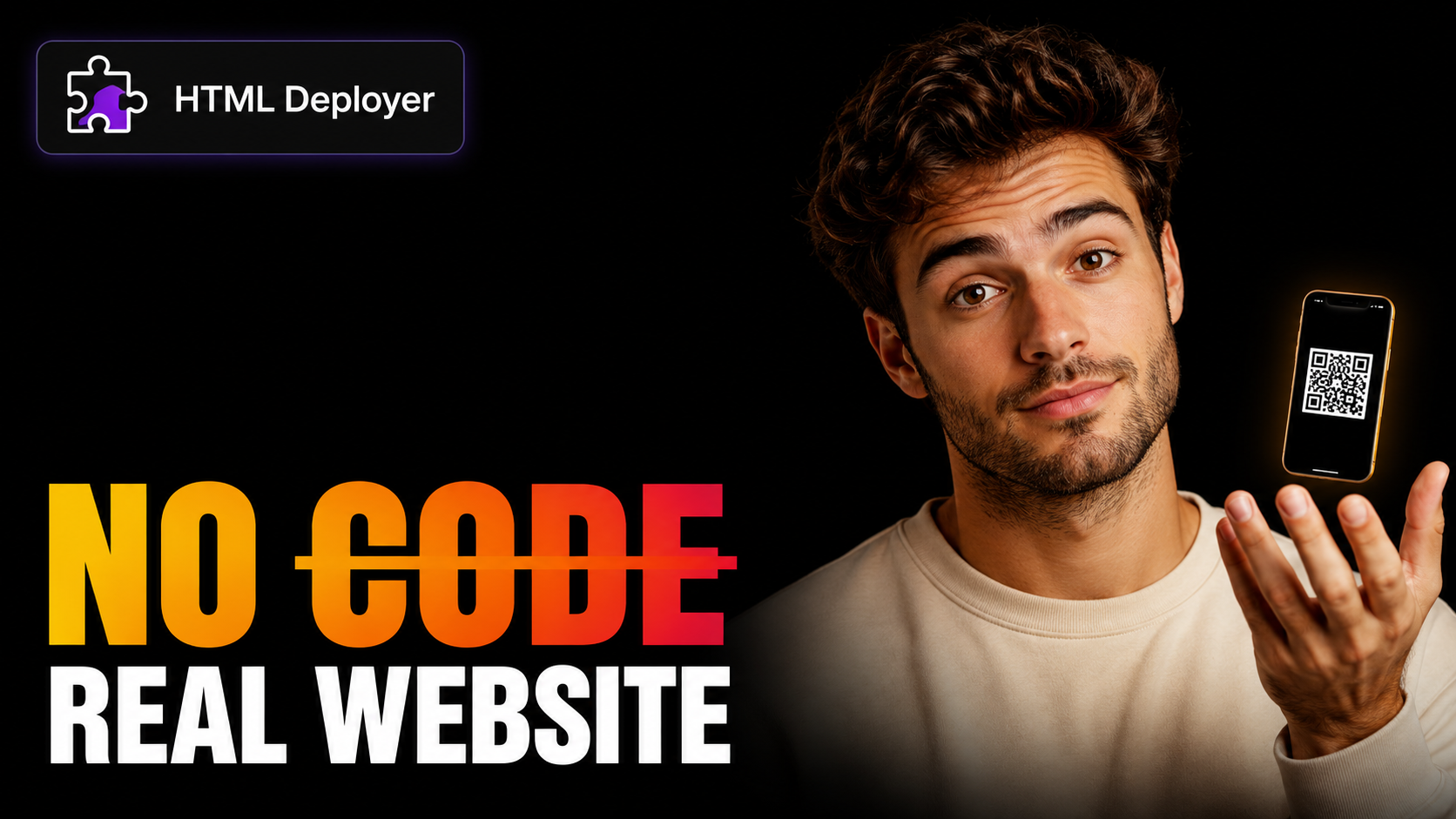 Video tutorial showing how to use HTML Deployer to publish AI-generated HTML to a live website